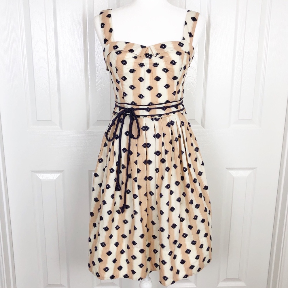 Anthro | Maeve retro style fit and flare dress
